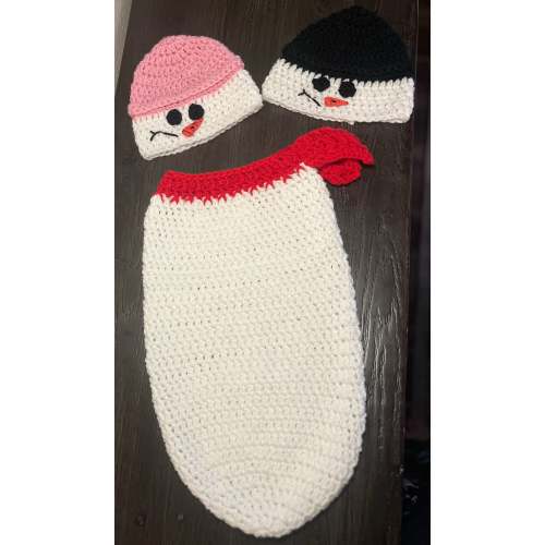 Newborn Snowman Swaddle