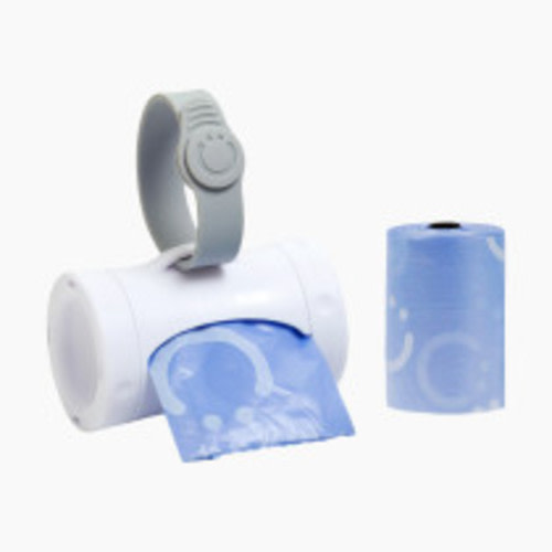 Ubbi On-the-Go Diaper Bag Dispenser for Travel, Retractable Must Have for Newborns, Helpful Baby Accessory, Sage Green