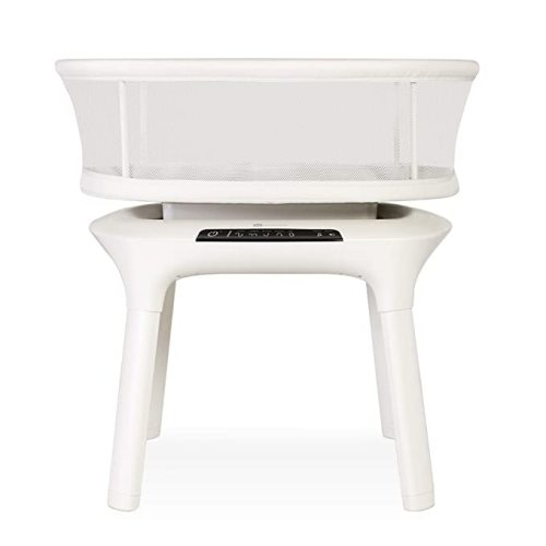 4moms mamaRoo Sleep Bassinet, Bluetooth Baby Bassinets and Furniture with 5 Unique Motions, 4 Built-in White Noise Options, Birch