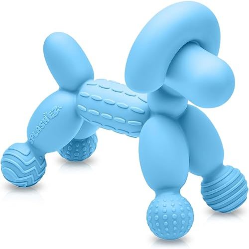 SplashEZ Baby Teether 100% Silicone Baby Teething Toys | Teethers for Babies 3-6 Months, 6-12 Months, Infant, Newborns 0+ BPA-Free, Certified Safe Teething Pacifier Textures for Baby Teething Relief