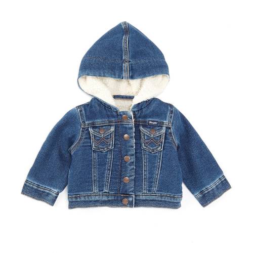 Wrangler Wrangler® Baby Boys Newborn-24 Months Long Sleeve Faux-Sherpa-Lined Denim Jacket