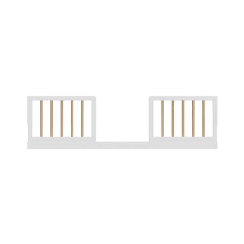 Graco Toddler Safety Guardrail Kit (Dowels), White with Driftwood