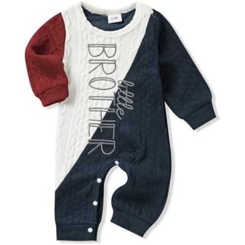 Newborn Baby Boy Romper Long Sleeve Outfits Jumpsuit Clothes Bodysuit One-Piece Romper