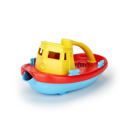 Green Toys Tugboat Bath Toy, Yellow Top