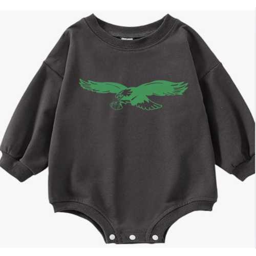 Eagles Bubble Romper - Philadelphia Eagles - Baby Eagles Gear- Eagles Baby Body Suit -Toddler Oversized Sweatshirt - Gender Neutral
