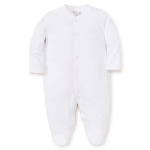 White Kissy Basics Footie