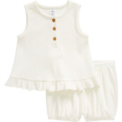 Rib Tank Top & Shorts Set, 6M