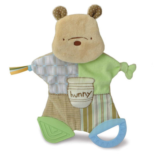 Classic Pooh Flat Blankey Teether