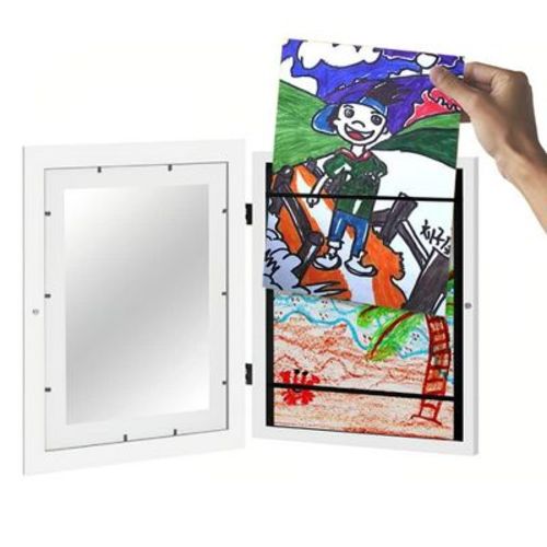 2 Packs Kids Art Frames Front Opening Holds 150 Sheets A4 Kids Artwork Frames Changeable | Kids Artwork Display Storage For Children Drawing Crafting