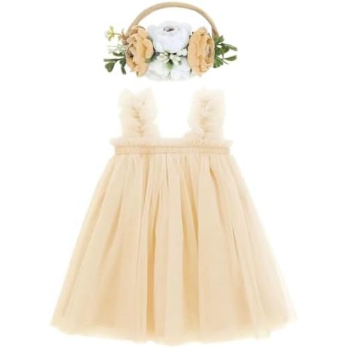 Century Star First Birthday Outfit Girl - 1st Birthday Girl Outfit Baby Easter Dress Baptism Toddler Flower Dress Infant Gift