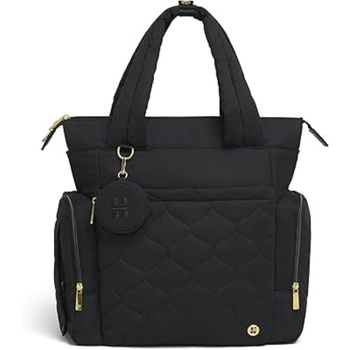 Huggies Cozy Hugpack Tote Diaper Bag, Black Quilted