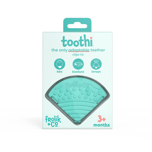 Fresh Turquoise Toothi Teether –Instant Baby Teething Relief – Frolik+Co