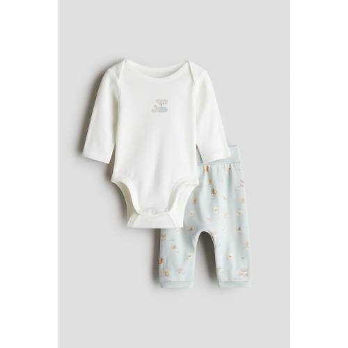 2-PIECE COTTON SET, 0-3mo or 3-6mo
