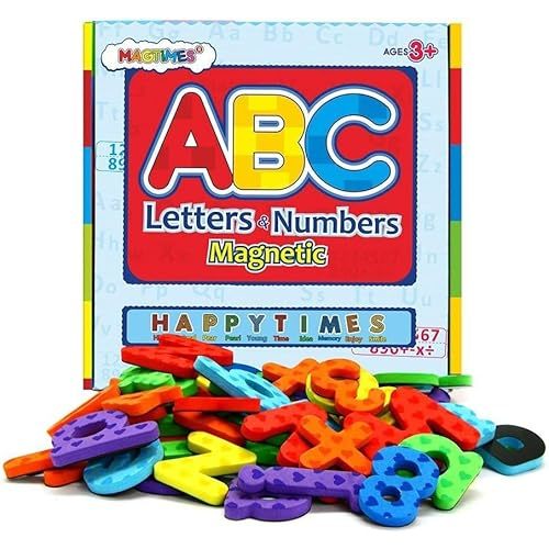 Magnetic Letters and Numbers for Classroom Educating Kids in Fun -Educational Alphabet Refrigerator Magnets Building Preschool Toddler Spelling and Learning Rfidge Magnets-112 Pieces