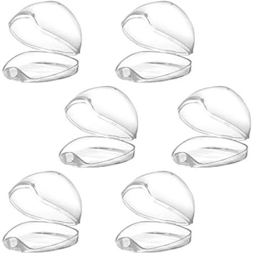 Accmor Pacifier Case, Pacifier Holder Case, Pacifier Container for Travel, BPA Free, Transparent, 6 Pack