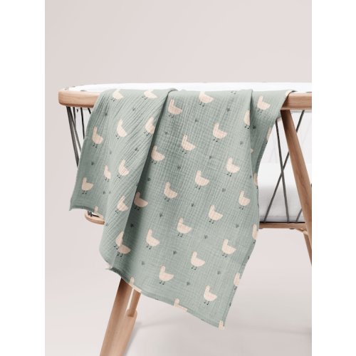 Large Muslin Baby Blanket Organic Certified Scandinavian - Etsy