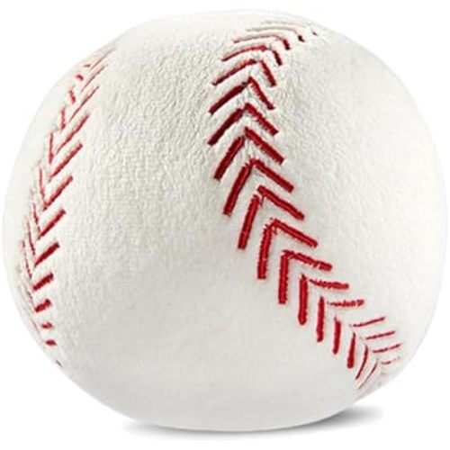 XZJMY Baseball Football Plush Pillow,Stuffed Sports Throw Plush Toy,Decorative Round Soft Sport Ball Pillow, 3D Ball Shaped Throw Pillows Gift for Girls or Boys (White, Baseball)