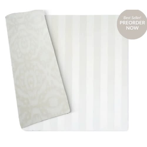 Ikat + Jack Stripe Design In Sandy Beige