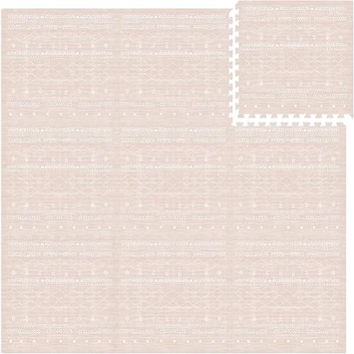 Lillefolk Baby Play Mat for Floor – 6x6ft Dusk | Soft Non Toxic Premium EVA Foam Tiles for Tummy Time, Crawling & Playroom – Waterproof Interlocking Floor Mat for Babies & Toddlers (9 Tiles)