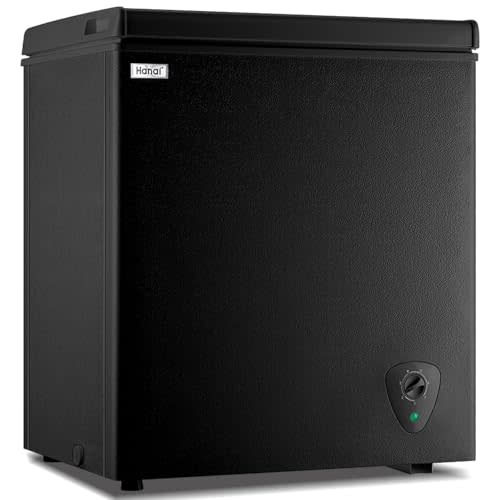 Deep Freezer WANAI 5.0 Cubic Chest Freezer with Top Open Door and Removable Storage Basket, 7 Gears Temperature Control, Energy Saving, Ideal for Office Dorm or Apartment