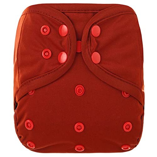 OsoCozy One Size Reusable Cloth Diaper Covers - Adjustable Snap Fit & Double Leg Gussets. Fits Babies from 8-35 Pounds.