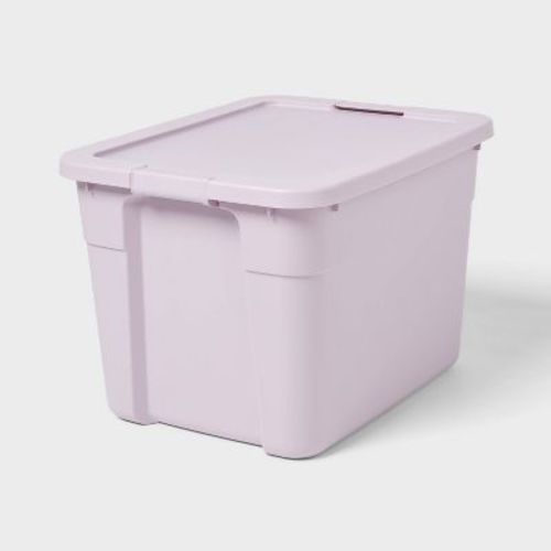 20gal Latching Storage Tote Lavender Splash - Brightroom™