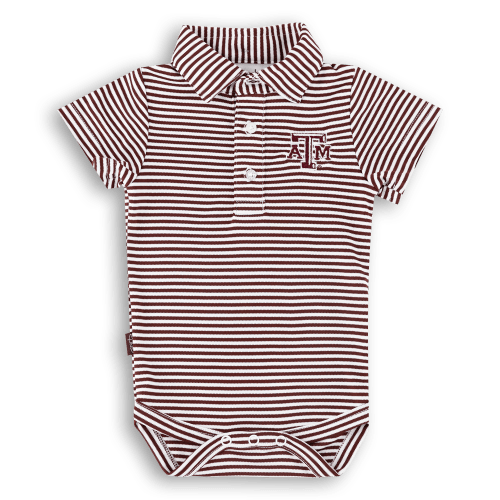 Texas A&M Garb Carson Striped Onesie