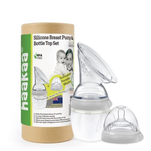 Generation 3 160ml Breast Pump and Baby Bottle Top Set | Haakaa