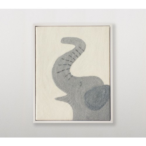 Felted Elephant Wall Art (30" x 24")