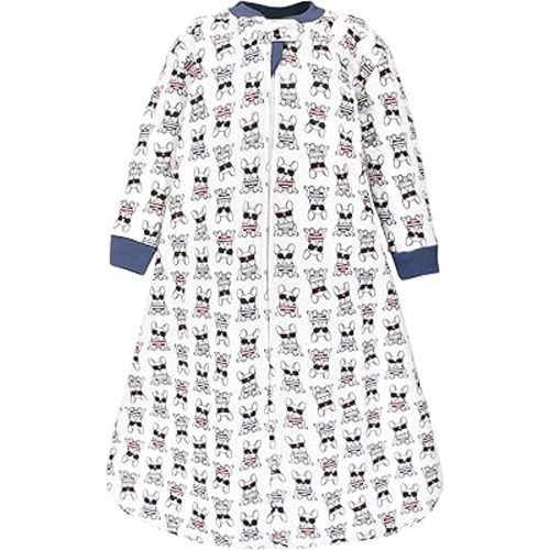 Hudson Baby Unisex Baby Premium Quilted Long Sleeve Sleeping Bag and Wearable Blanket