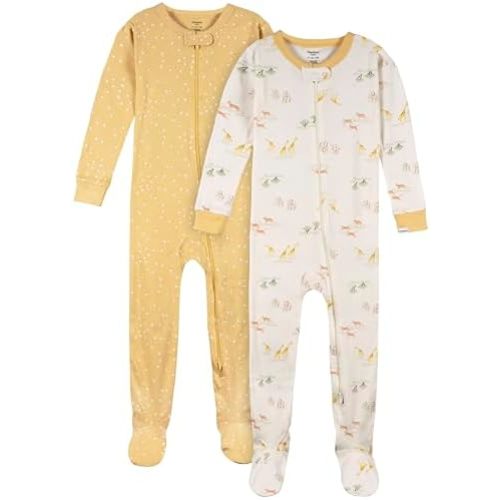 Gerber Unisex-Baby 2-Pack Footed Pajamas