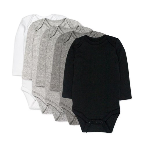 5-Pack Organic Cotton Long Sleeve Bodysuits | Honest Baby Clothing