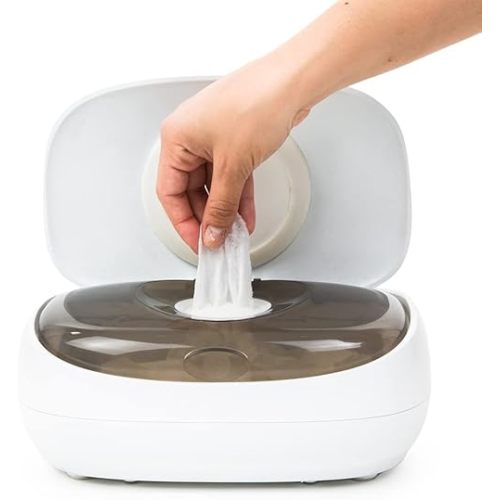 Prince Lionheart EVO Wipes Warmer - Baby Wipe Warmer Dispenser with Glow Nightlight - Baby Essentials, Patented Everfresh System of Bottom Heating, Modern Design, Large Baby Wipe Warmer Capacity