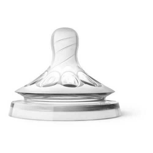 Philips Avent Natural Baby Bottle Nipple - First Flow Nipple - 2pk
