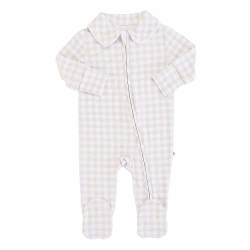 Peter Pan Collar Zipper Footie