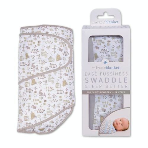 Miracle Blanket Swaddle Wrap - Newborn Essential Baby Blanket - Soft Sleep Sack Ideal for Newborns and Infants (Foxes)