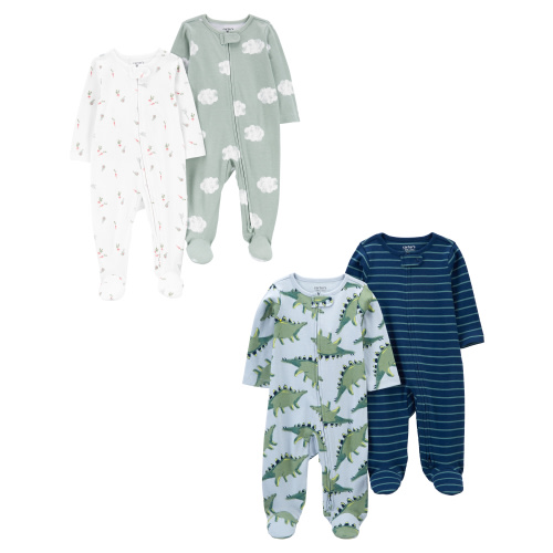 Carter's Child of Mine Baby Boy Sleep N Play, 4-Piece, Sizes Preemie-6/9 Months