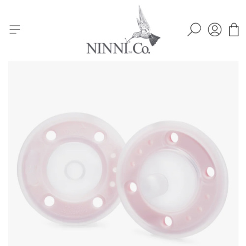 Ninni Pacifier Petal Pink 2 Pack
