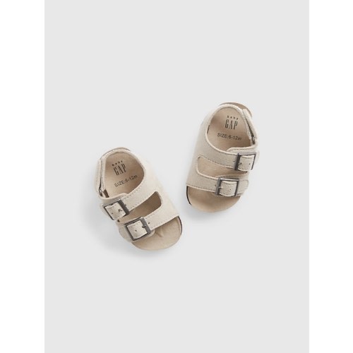 Baby Buckle Sandals in chino, size: 3-6 M