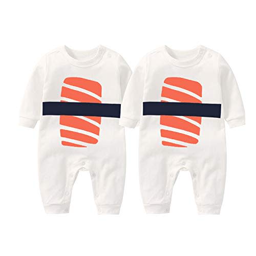 YSCULBUTOL Baby Bodysuit Yummz Tomato Ketchup Mustard Red Yellow Twins Set Boys Girls Clothes Twins Baby Outfits