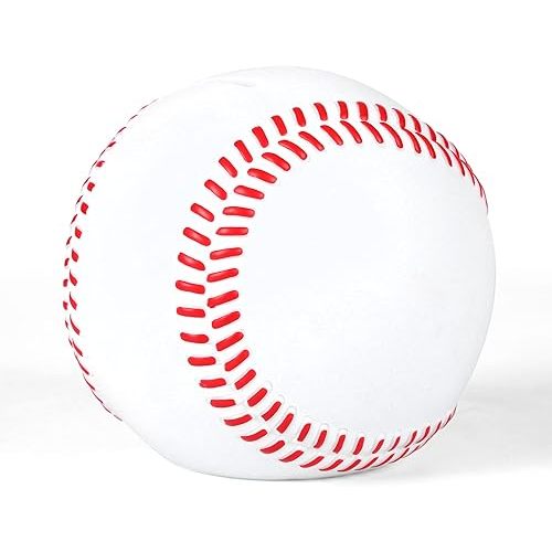 H&W Baseball Piggy Bank for Boys, Shatterproof Baseball Sports Themed Coin Bank, Gift for Kids