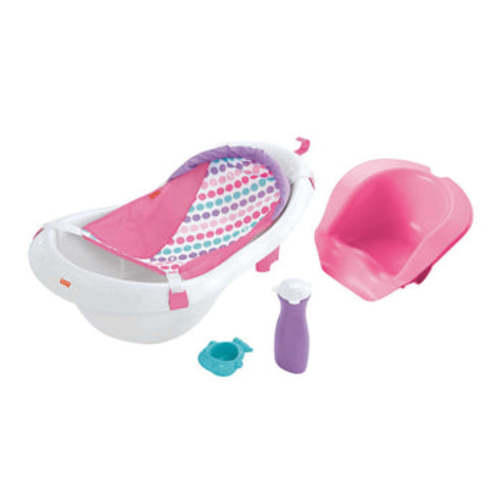Fisher-Price 4-In-1 Sling 'n Seat Baby Bath Tub Pink
