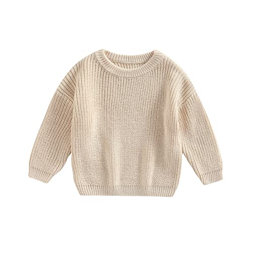 Afunbaby Baby Girl Boy Knit Sweater Blouse Pullover Sweatshirt Warm Crewneck Long Sleeve Tops for Infant Toddler