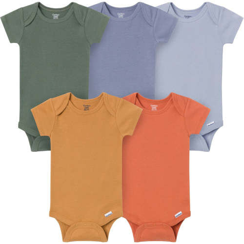 5-Pack Baby Boys Cozy Neutral Short Sleeve Bodysuits – Gerber Childrenswear