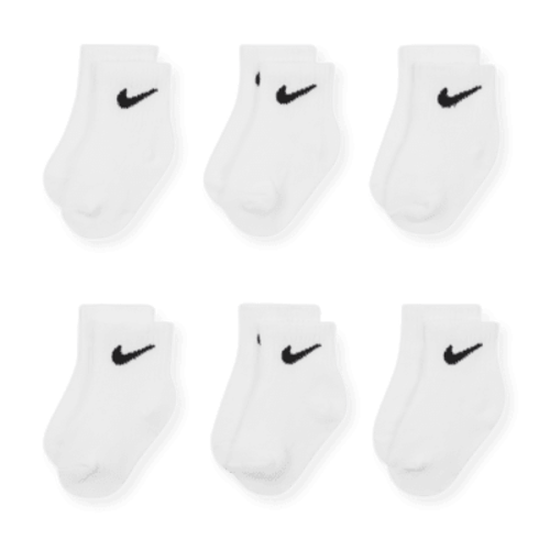 Nike Swoosh Baby/Toddler Ankle Socks (6 Pairs)