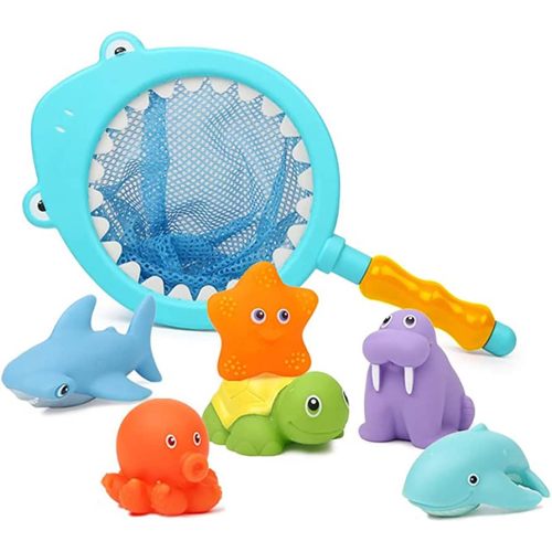 HABA Ocean Fishing Fun Bath Toy with 5 Squirting Fish – Baby Go