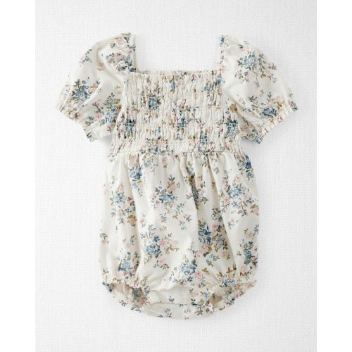 Baby Floral-Print Linen Bubble Made with Organic Cotton - Little Planet | Carter's