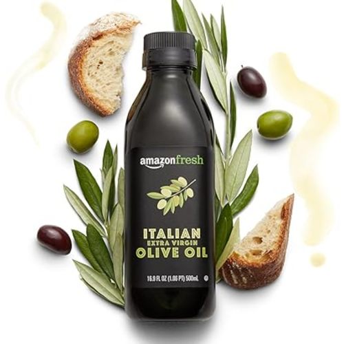 Amazon Fresh, Italian Extra Virgin Olive Oil, First Cold Pressed, 16.9 Fl Oz