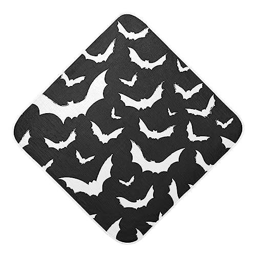Moudou Bat Baby Hooded Towel, Ultra Soft Absorbent Cotton Baby Bath Towel for Newborn Toddler Boys Girls, 30 x 30 Inch