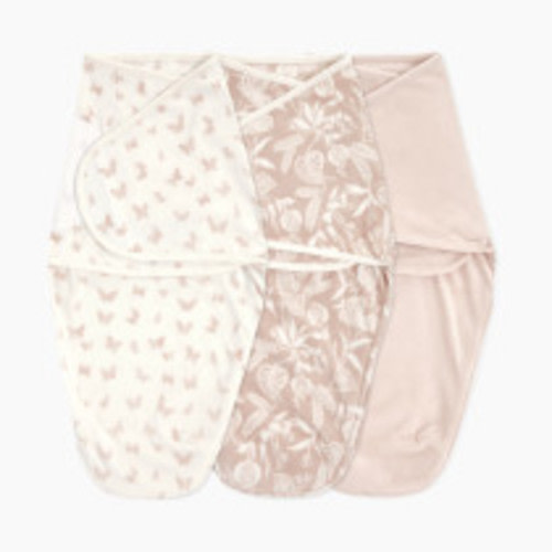 Aden + Anais Essentials Wrap Swaddles Minky (3 Pack) - Garden, 0-3 Months